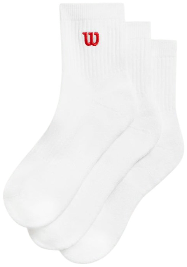 Носки Wilson 3 пары белый L купить,NaN