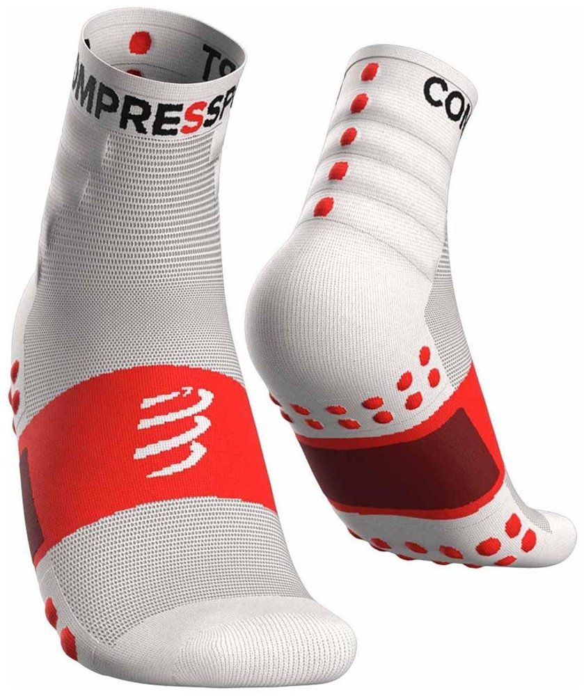 Носки Compressport 1 пара белый, красный T1 (35-38) купить,NaN
