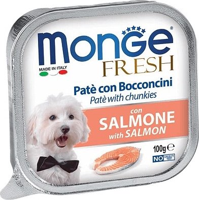 Корм Monge Fresh c лососем все породы 100 г 1 шт