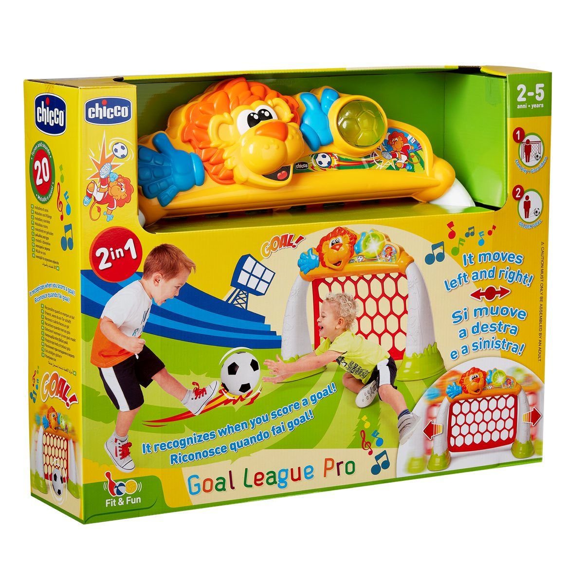 Музыкальный футбол Chicco Dribbling Goal League Fit&Fun купить,NaN