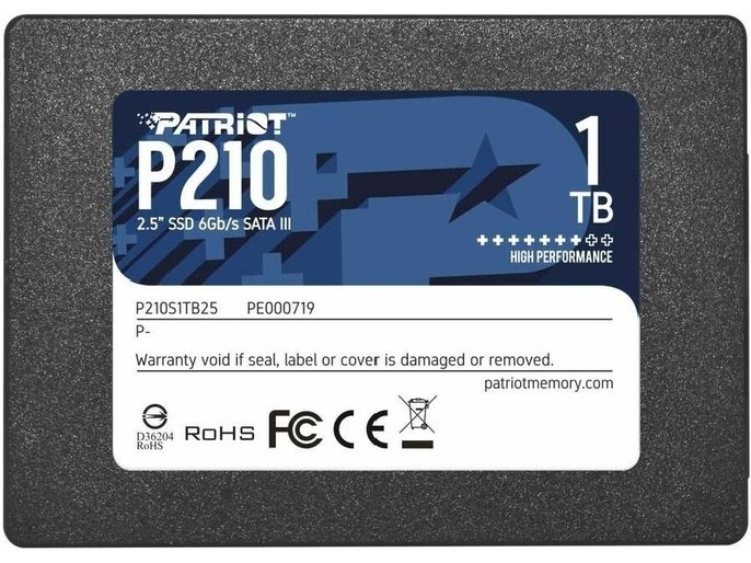 SSD накопитель Patriot P210  P210S1TB25 1000Gb