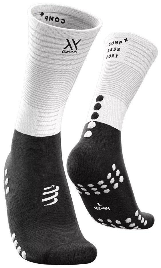 Носки Compressport 1 пара черный, белый T4 (45-47) купить,NaN