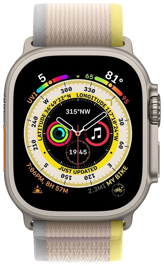 Смарт-часы Apple Watch Ultra Trail Loop M/L серый-бежевый