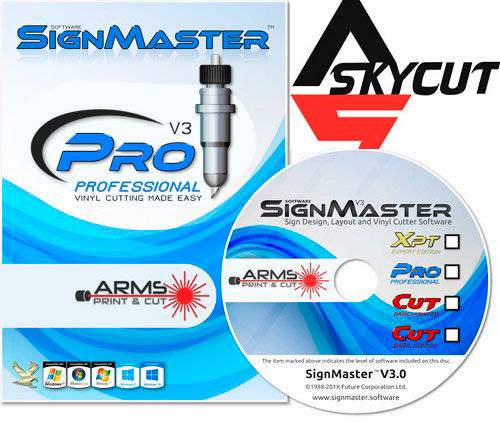Программное обеспечение Signmaster PRO (Auto contour cut) для SkyCut