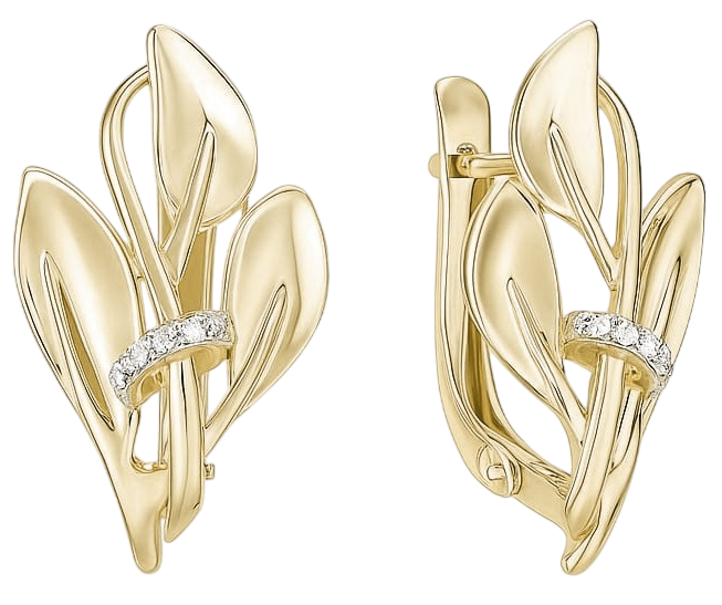 Серьги Dinastia 036632-4102 золото 3.08гр купить,234400