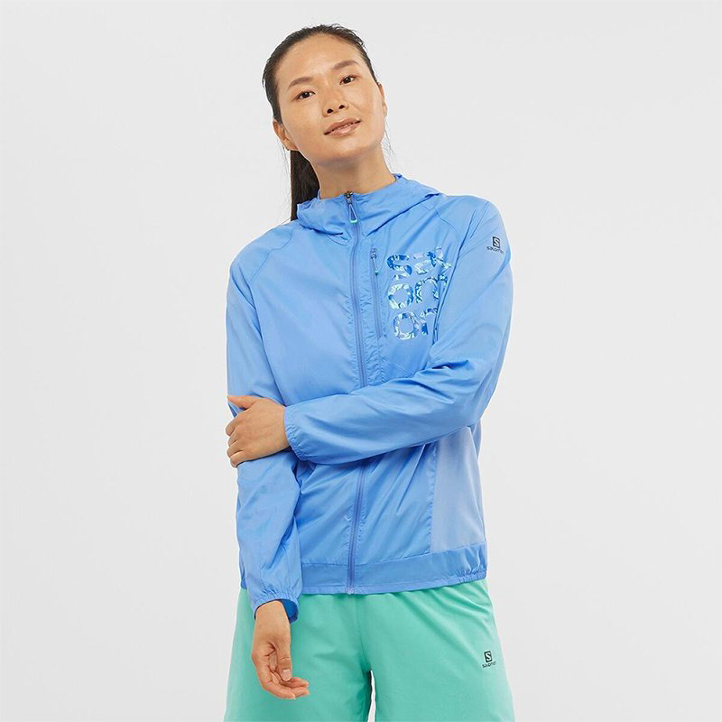 Ветровка Salomon синий купить,NaN