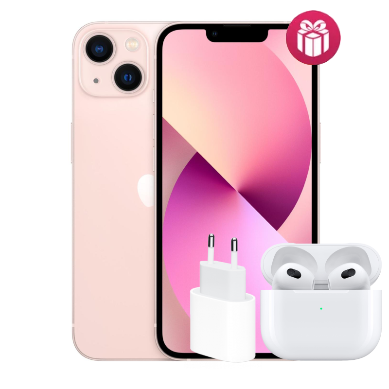 Смартфон Apple iPhone 13 128GB Pink + акция Airpods 3 и адаптер 20W  купить,NaN