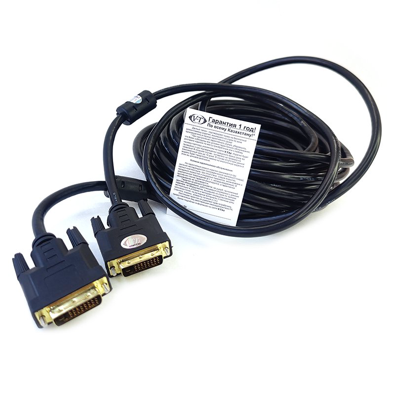 Кабель ViTi DVI-10м черный купить,6500