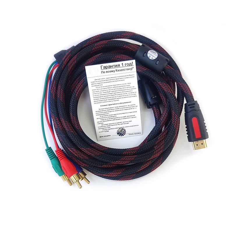 Кабель ViTi HDMI-3RCA 3м черный