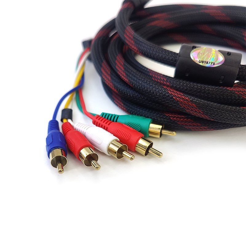 Кабель ViTi HDMI-5RCA 3м черный