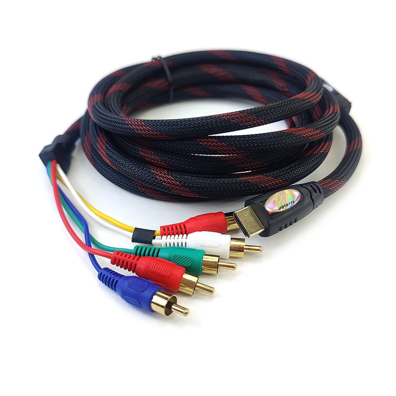 Кабель ViTi HDMI-5RCA 3м черный купить,3207