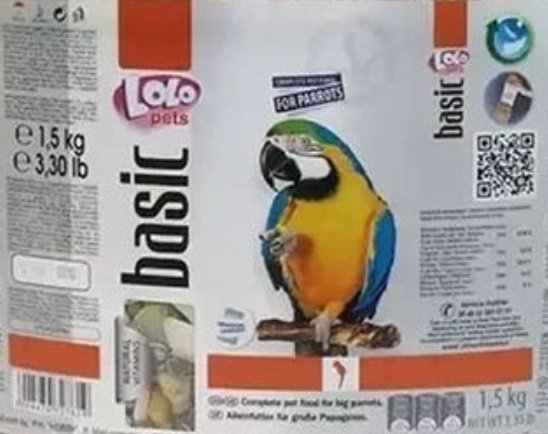 Корм LoLo Pets Basic для крупных попугаев 1500 г купить,8200