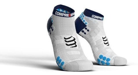 Носки Compressport 1 пара синий, белый 45-47 купить,NaN