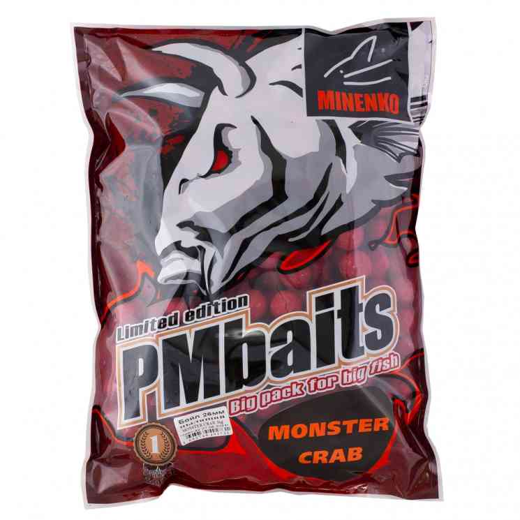 Бойлы пылящие Minenko Monster Crab 20мм 3 кг купить,NaN