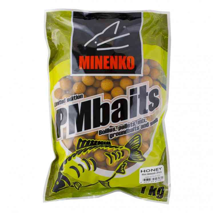 Бойлы пылящие Minenko Honey 20мм 3 кг