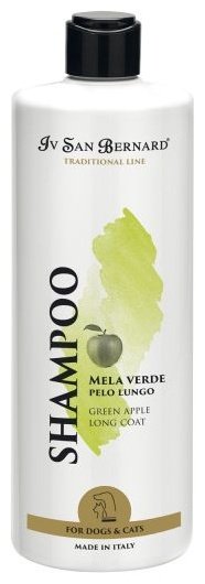 Уход Iv San Bernard Traditional Line Green Apple Шампунь с ароматом зеленого яблока для длинношерстных собак и кошек 500 мл купить,NaN