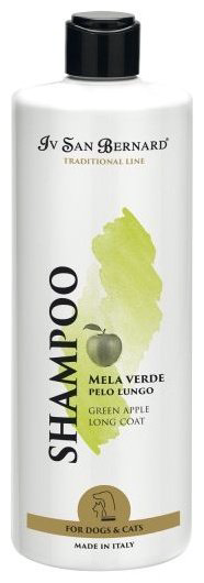 Уход Iv San Bernard Traditional Line Green Apple Шампунь с ароматом зеленого яблока для длинношерстных собак и кошек 500 мл купить,NaN
