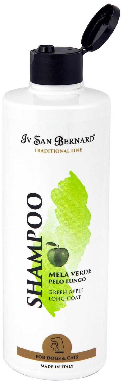 Уход Iv San Bernard Traditional Line Green Apple Шампунь с ароматом зеленого яблока для длинношерстных собак и кошек 500 мл купить,NaN