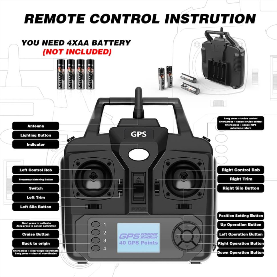 Кораблик закормочный FlyTec V020 2 кг  купить,NaN