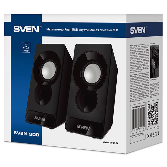 Акустическая система Sven 300 черная купить,0