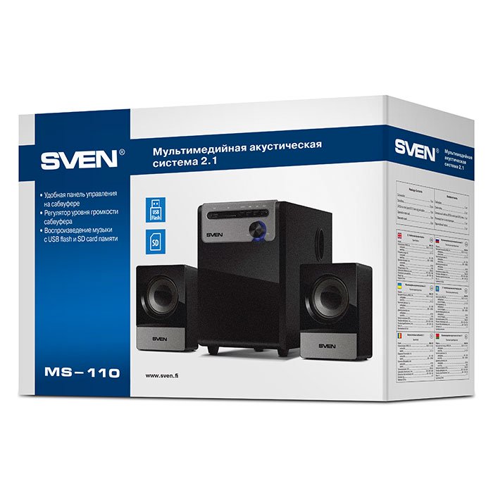 Колонки Sven MS-110 черные - ForteMarket Колонки Sven MS-110 черные купить,0