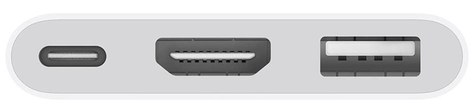 Адаптер Apple USB-C to Digital AV MUF82 белый купить,49657