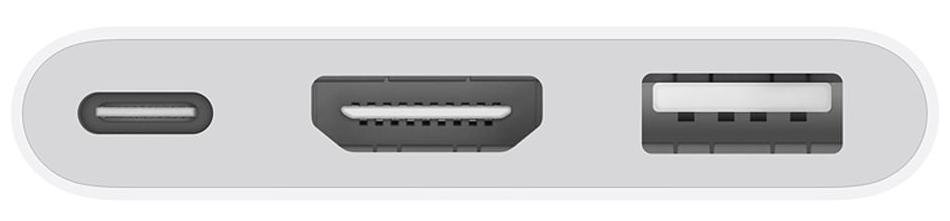 Адаптер Apple USB-C to Digital AV MUF82 белый купить,49657
