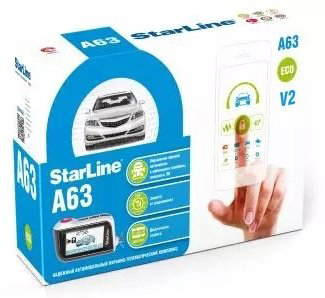 Автосигнализация StarLine A63 V2 Еco с обратной связью купить,NaN