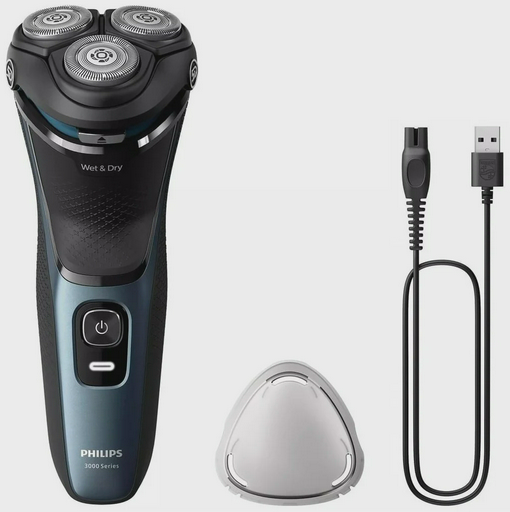 Электробритва Philips S3144/00 черно-синяя