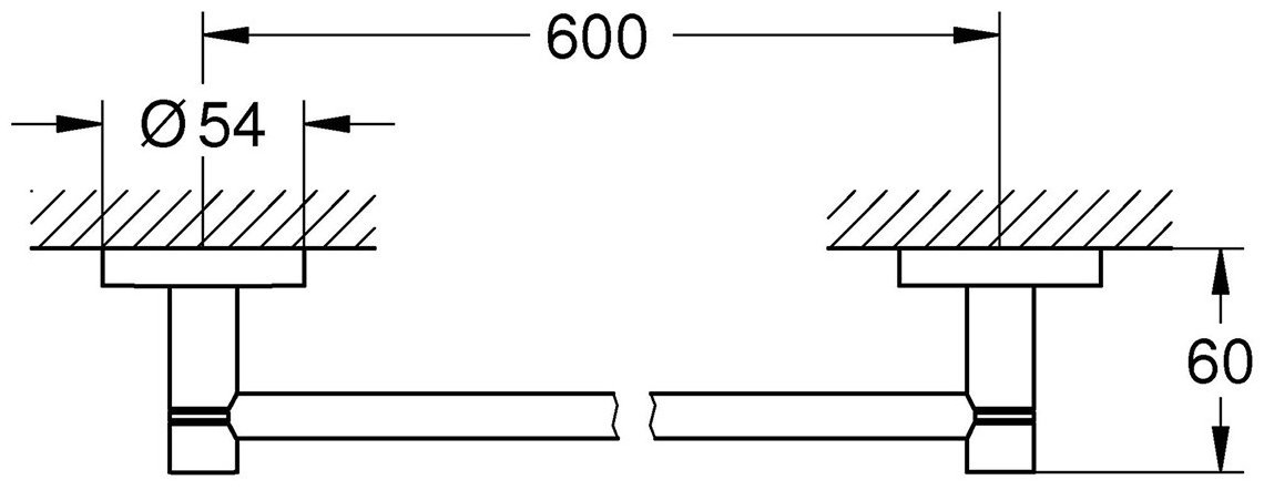 Grohe держатель Essentials 40366001 1 шт, металл