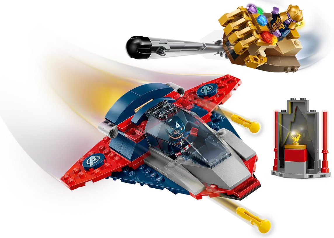 Конструктор LEGO Капитан Америка против Таноса, деталей 107 шт купить,NaN