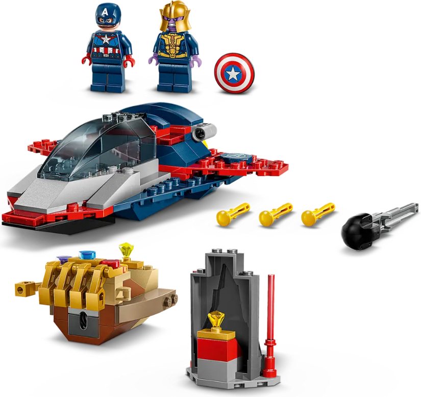 Конструктор LEGO Капитан Америка против Таноса, деталей 107 шт купить,NaN