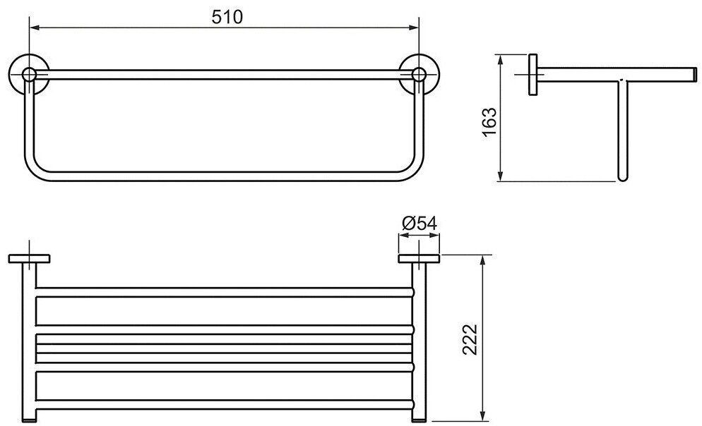 Grohe полка BauCosmopolitan 40462001 1 шт, металл купить,NaN