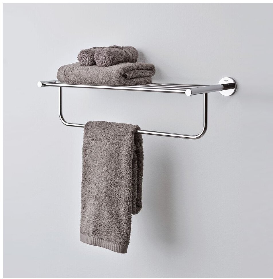 Grohe полка BauCosmopolitan 40462001 1 шт, металл купить,NaN