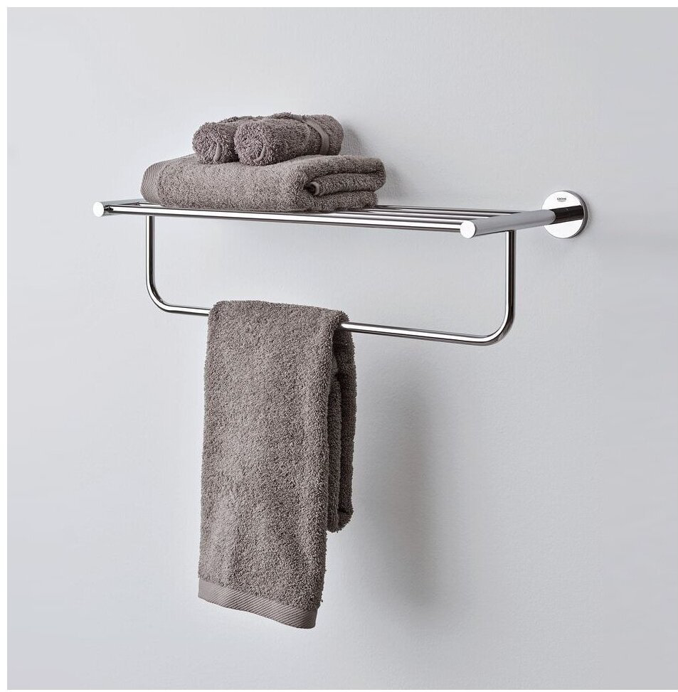 Grohe полка BauCosmopolitan 40462001 1 шт, металл купить,NaN
