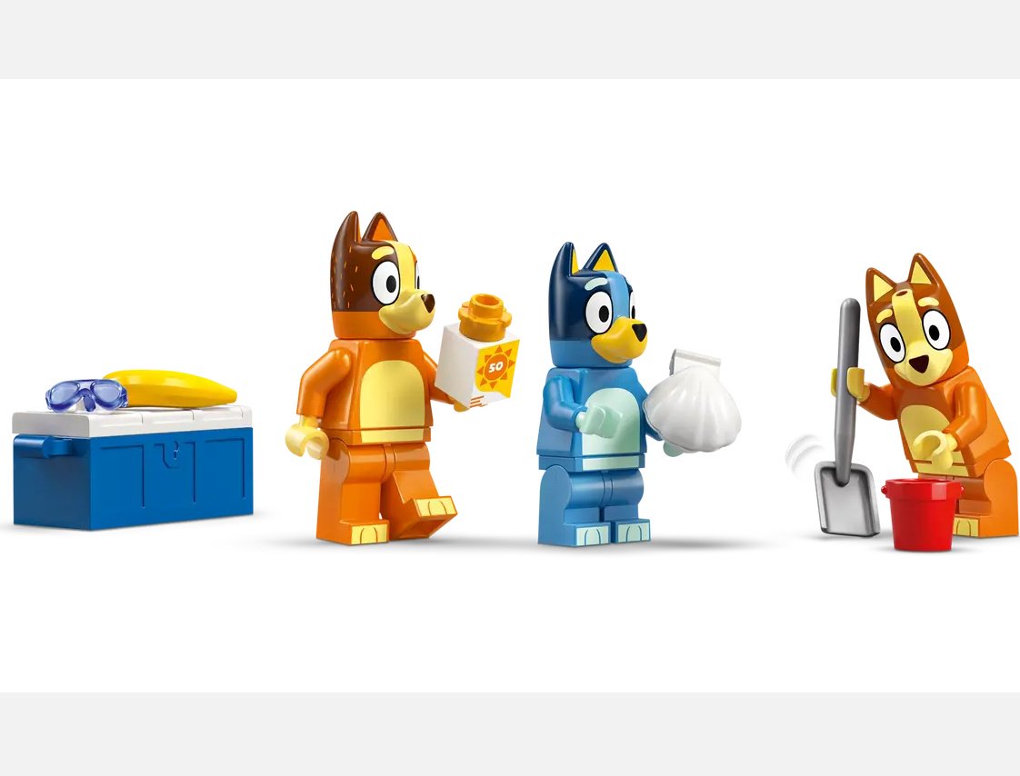 Конструктор LEGO Duplo Bluey Пляжная и семейная поездка на машине, деталей 133 шт купить,NaN