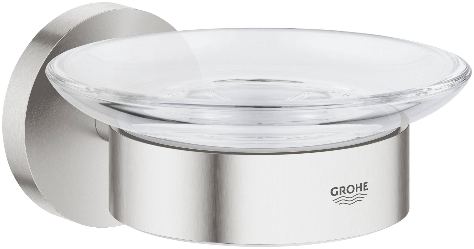 Grohe мыльница Essentials 40444DC1 1 шт, металл, стекло
