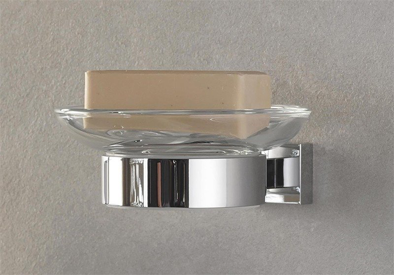 Grohe мыльница Essentials Cube 40754001 1 шт, металл, стекло купить,NaN