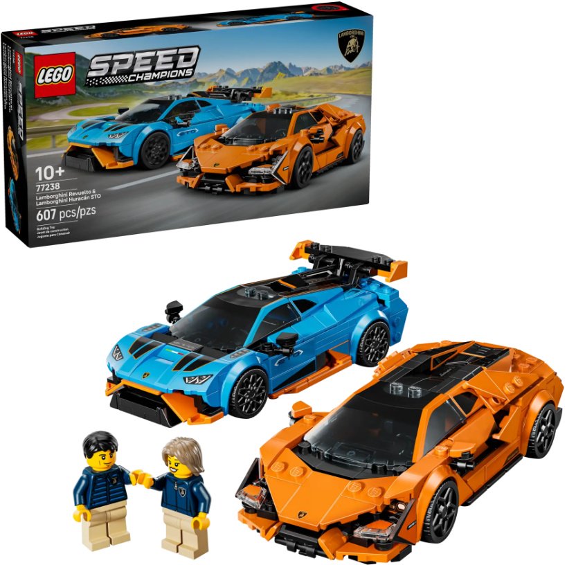 Конструктор LEGO Lamborghini Revuelto и Huracán STO, деталей 607 шт купить,NaN