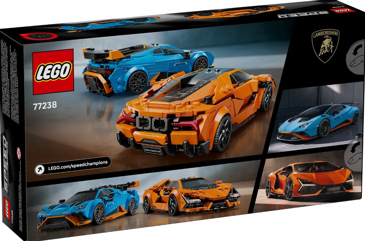 Конструктор LEGO Lamborghini Revuelto и Huracán STO, деталей 607 шт купить,NaN