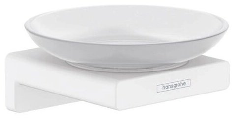 Hansgrohe мыльница 41746700 1 шт, металл, стекло купить,NaN
