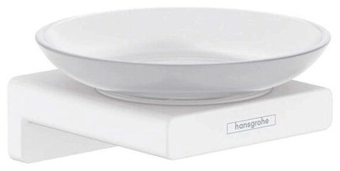 Hansgrohe мыльница 41746700 1 шт, металл, стекло купить,NaN