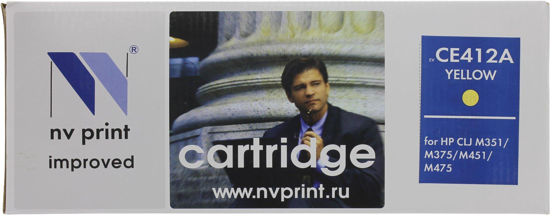 Картридж NV Print CE412A желтый купить,NaN