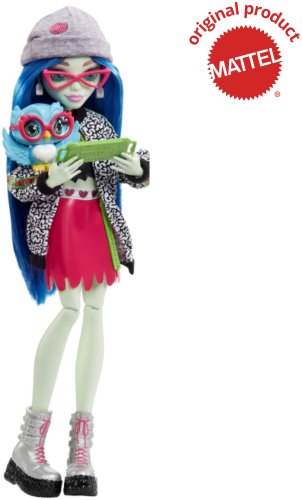 Кукла-модель Monster High Ghoulia Yelps HHK58, 27 см аксессуары в комплекте