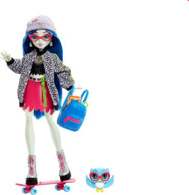 Кукла-модель Monster High Ghoulia Yelps HHK58, 27 см аксессуары в комплекте купить,NaN