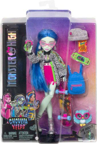 Кукла-модель Monster High Ghoulia Yelps HHK58, 27 см аксессуары в комплекте купить,NaN