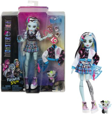 Кукла-модель Monster High Frankie Stein HHK53, 28 см, мультиколор купить,NaN