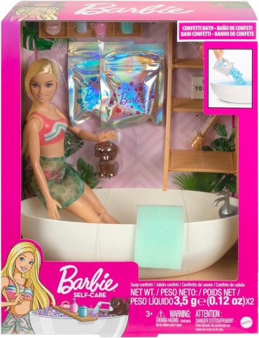 Кукла-модель Mattel Barbie self-care HKT92, 27 см