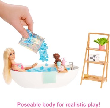 Кукла-модель Mattel Barbie self-care HKT92, 27 см
