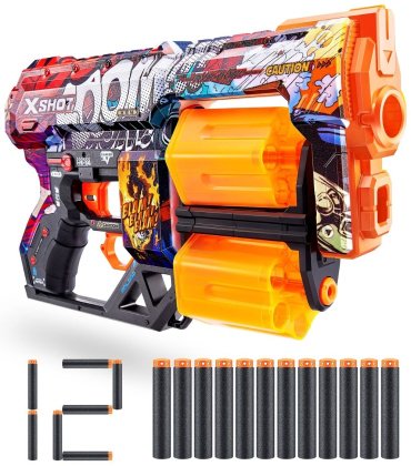 Бластер X-Shot Dread-Boom с 12 стрелами 36517/C, мультиколор